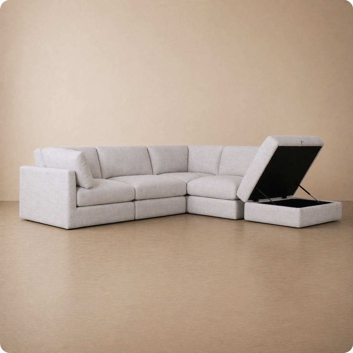 Juniper L Shape + Ottoman (5pc)