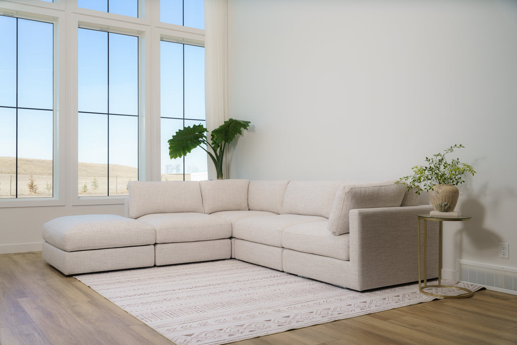 Juniper L Shape + Ottoman (5pc)