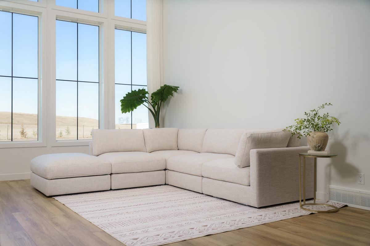 Juniper L Shape + Ottoman (5pc)