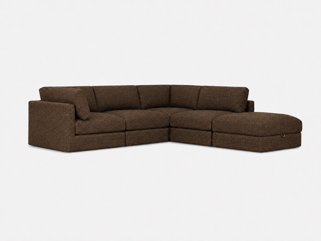 Juniper L Shape + Ottoman (5pc)