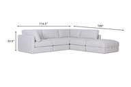Juniper L Shape + Ottoman (5pc)