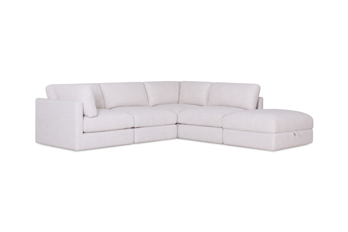 Juniper L Shape + Ottoman (5pc)