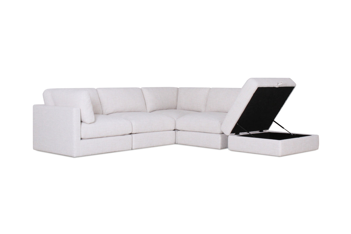 Juniper L Shape + Ottoman (5pc)